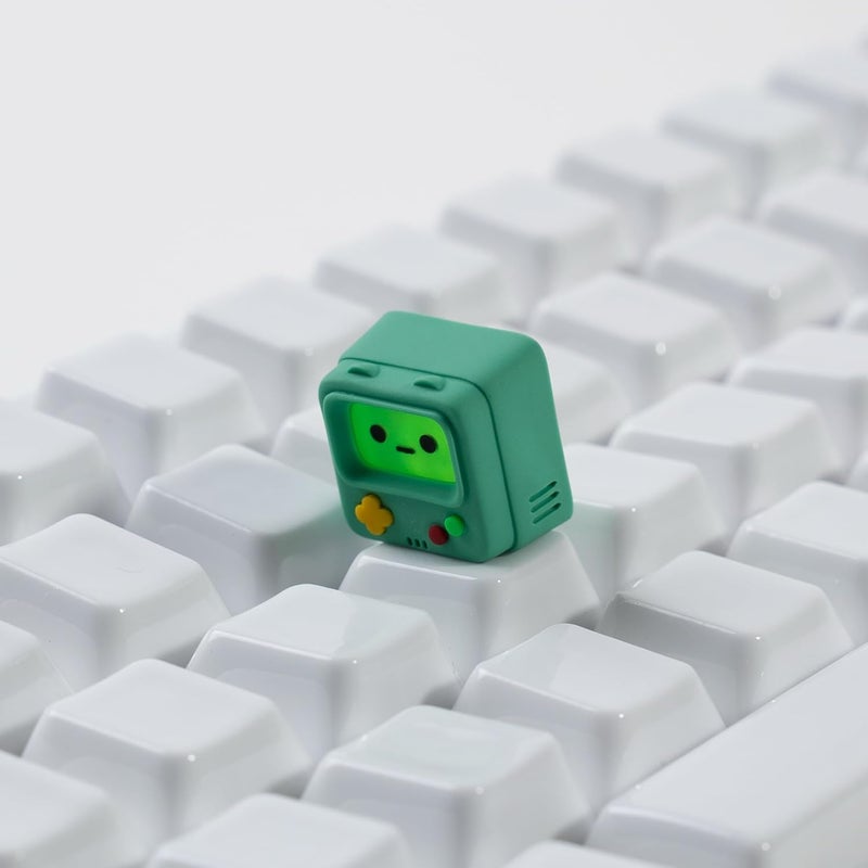 ULTRAEQUIP Artisan Keycaps, Cute Retro Game Consoler-Shpaed Keycaps, Shine Through Resin Handmade, Single 1U Replace Key for ESC Key Mechanical Keyboard (Green) - Image 3